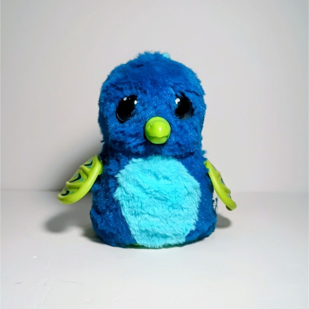 Hatchimals Draggle Blue Dragon Bird Plush 5.5” Spin Master Stuffed Animal WORKS
